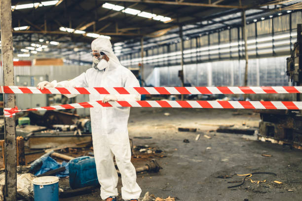 Professional Drug Lab Cleanup technician working in Utica, MI